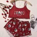 Moon Burgundy Pyjama 2 pieces set / size: M/L