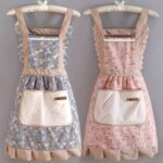 Victorian Era Kitchen Apron - Pink