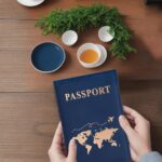 Blue Passport Cover