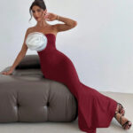 Flora's Burgundy Dress (size  M)