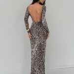 Leopard Backless Dress size: 40/42