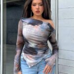 Asymmetrical Ombre Shirt size M